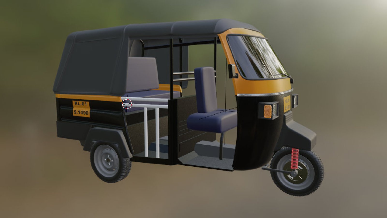 Piaggio Ape Auto Rickshaw 3D Model for Download