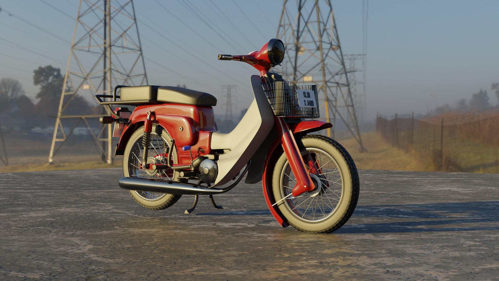 Bajaj M80 3D Model for Download